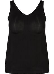 Shapewear top med brede stropper, Sort
