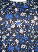 FLASH - T-shirt med blomsterprint, Black Blue Green AOP, Packshot image number 2