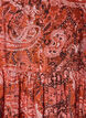 Midikjole i viskose med paisleyprint, Orange, Packshot image number 2