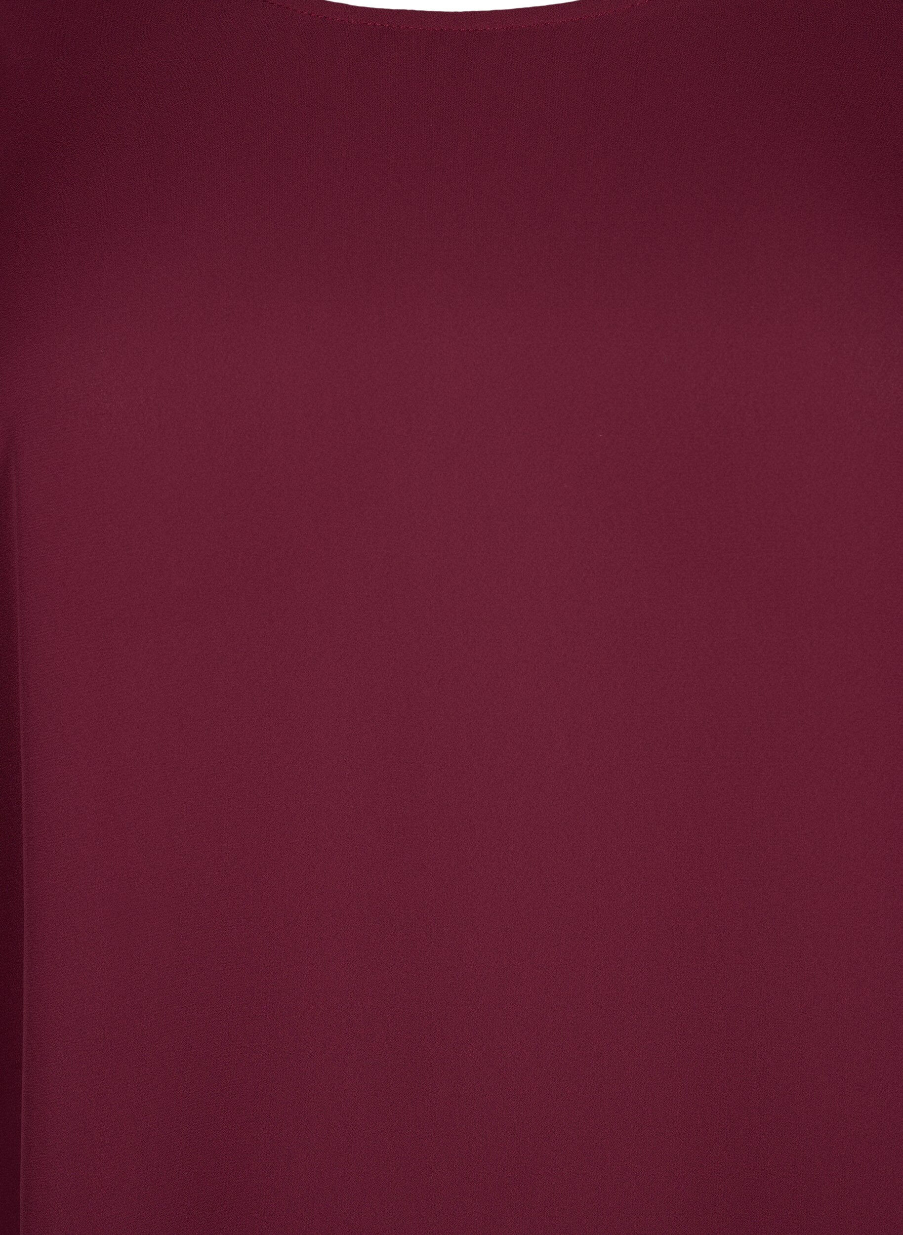 Zizzi Bluse med kryds p&aring; ryggen, Port Royal, Packshot image number 2