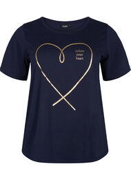 FLASH - T-shirt med motiv, Navy Blazer