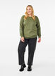 Sweatshirt med broderede blomster, D. L. Green W. emb., Model image number 2