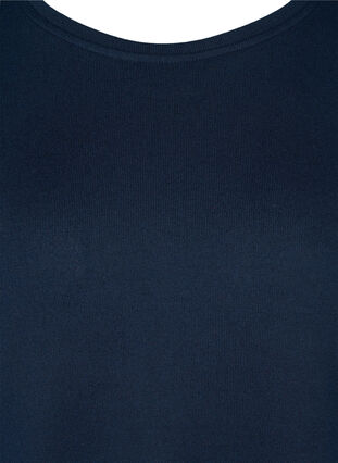 Langærmet bluse med knappedetaljer, Night Sky, Packshot image number 2