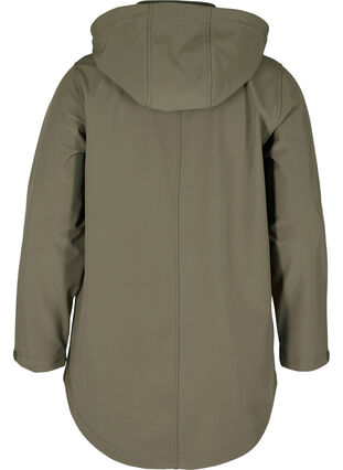 Softshell jakke med aftagelig hætte, Bungee Cord , Packshot image number 1