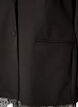 Blazer med blondekanter, Sort, Packshot image number 3