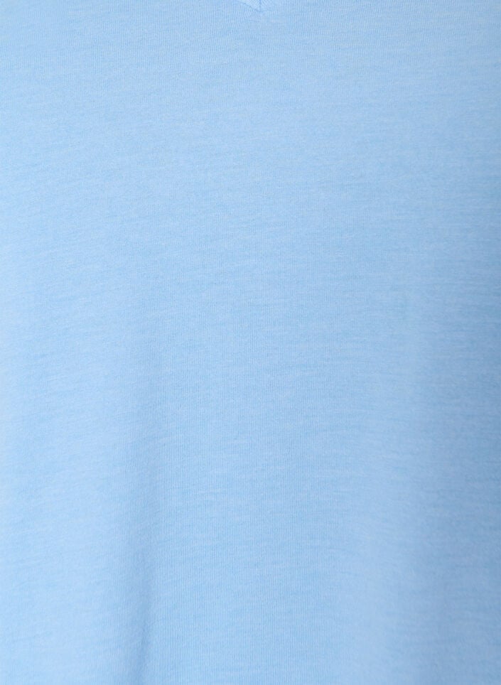 T-shirt med v-hals, Bl&aring;, Packshot image number 2