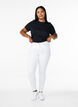 Super slim Amy jeans med h&oslash;j talje, White, Model image number 0