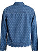 Denimjakke med distressed m&oslash;nster, Bl&aring;, Packshot image number 1
