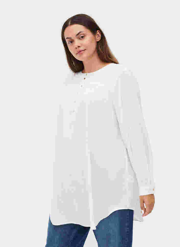 Skjorte tunika med lange ærmer og smock, Snow White, Model image number 0