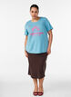 T-shirt med motiv, Bl&aring;, Model image number 1