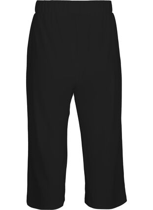 Løse bukser med 7/8 længde, Black, Packshot image number 1