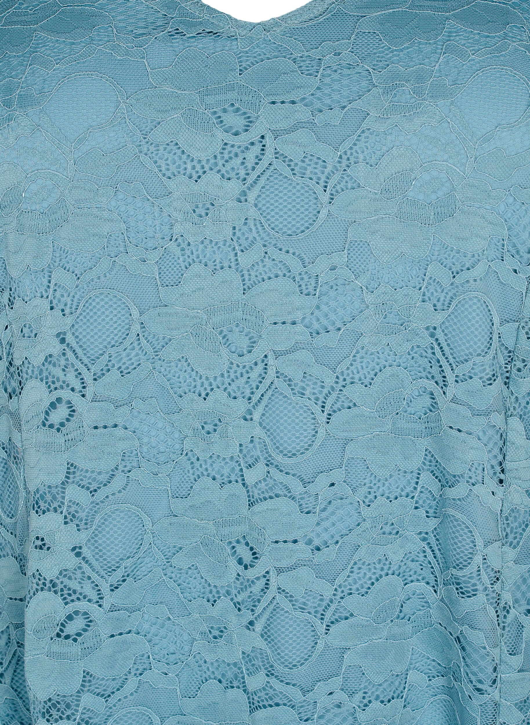 Zizzi Blondekjole med 3/4 &aelig;rmer, Citadel, Packshot image number 2