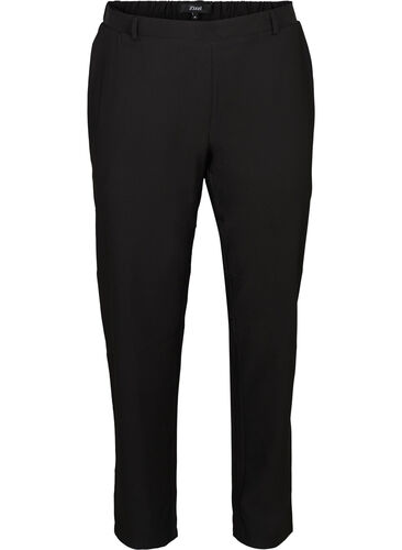 Klassiske bukser med stretch, Black, Packshot image number 0