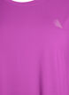 Ensfarvet tr&aelig;nings t-shirt, Lilla, Packshot image number 2