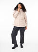 Kort pufferjakke med h&aelig;tte, Beige, Model image number 1