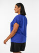 L&oslash;s tr&aelig;nings t-shirt med korte &aelig;rmer, Lilla, Model image number 2