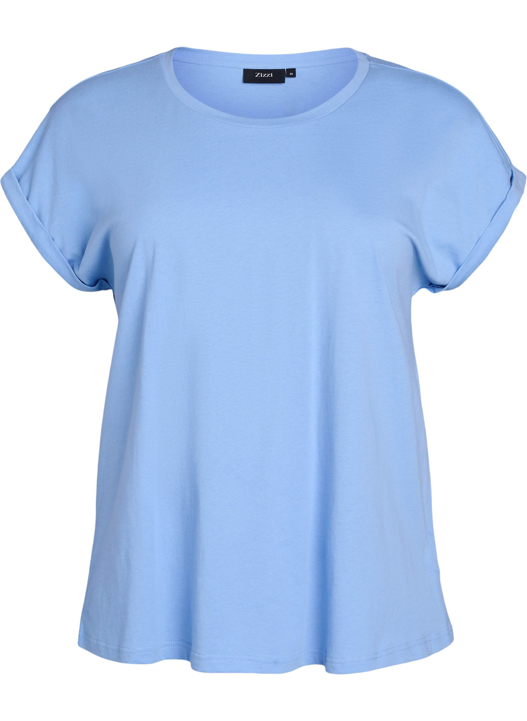 Kort&aelig;rmet t-shirt i bomuldsblanding