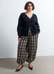 Cardigan med 2-vejslynl&aring;s, Sort, Model image number 1