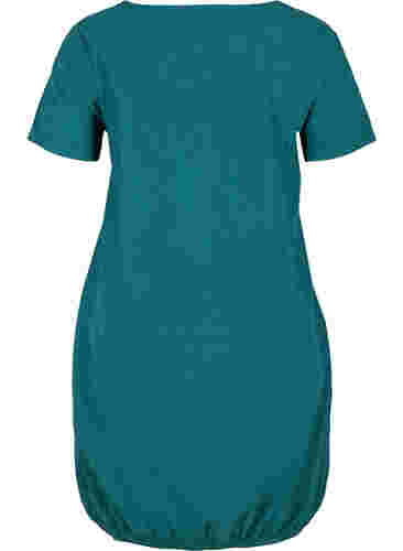 Kortærmet kjole i bomuld, Pacific, Packshot image number 1