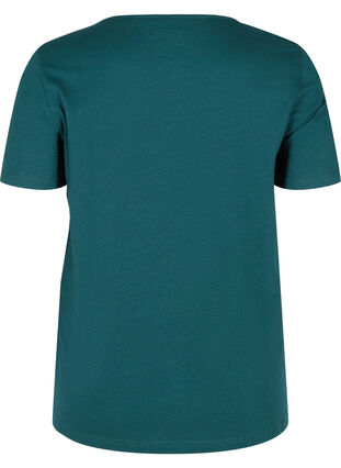 Kortærmet t-shirt med v-hals og mesh, Ponderosa Pine, Packshot image number 1