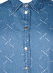 Løs denimjakke med mønster, Light blue denim, Packshot image number 2
