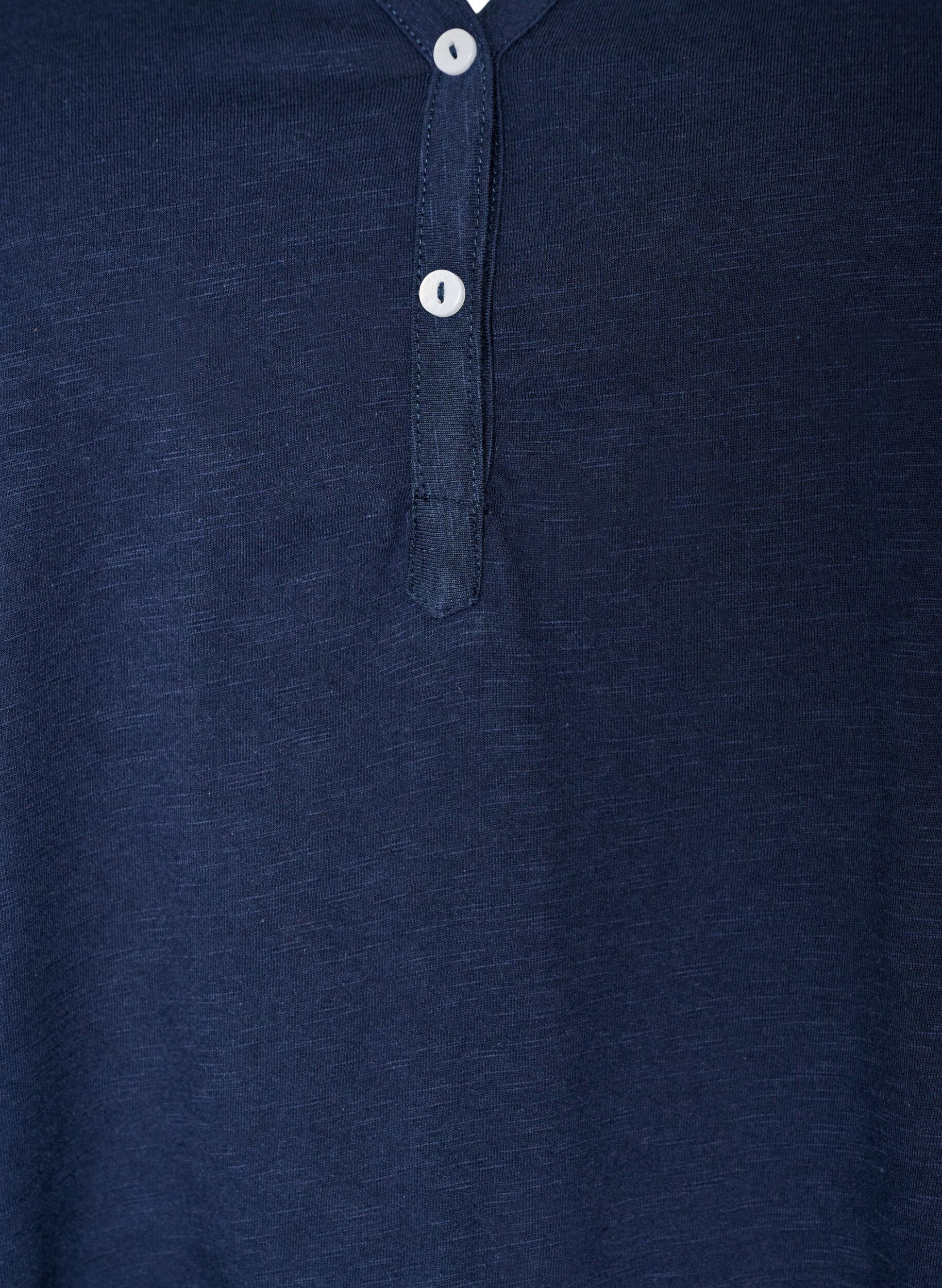 ZizziT-shirt med knapdetalje, Bl&aring;, Packshot image number 2