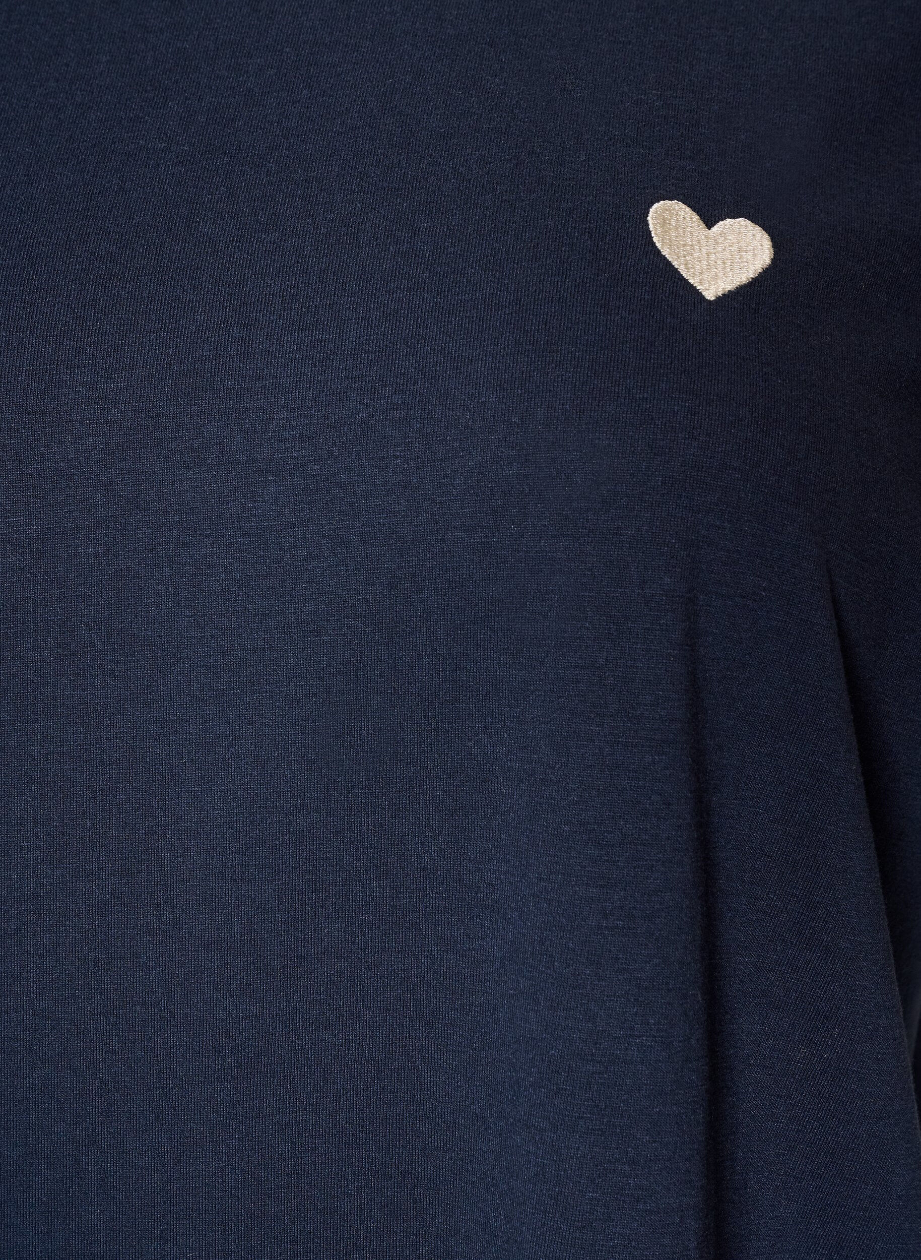 ZizziT-shirt med motiv, Bl&aring;, Packshot image number 2