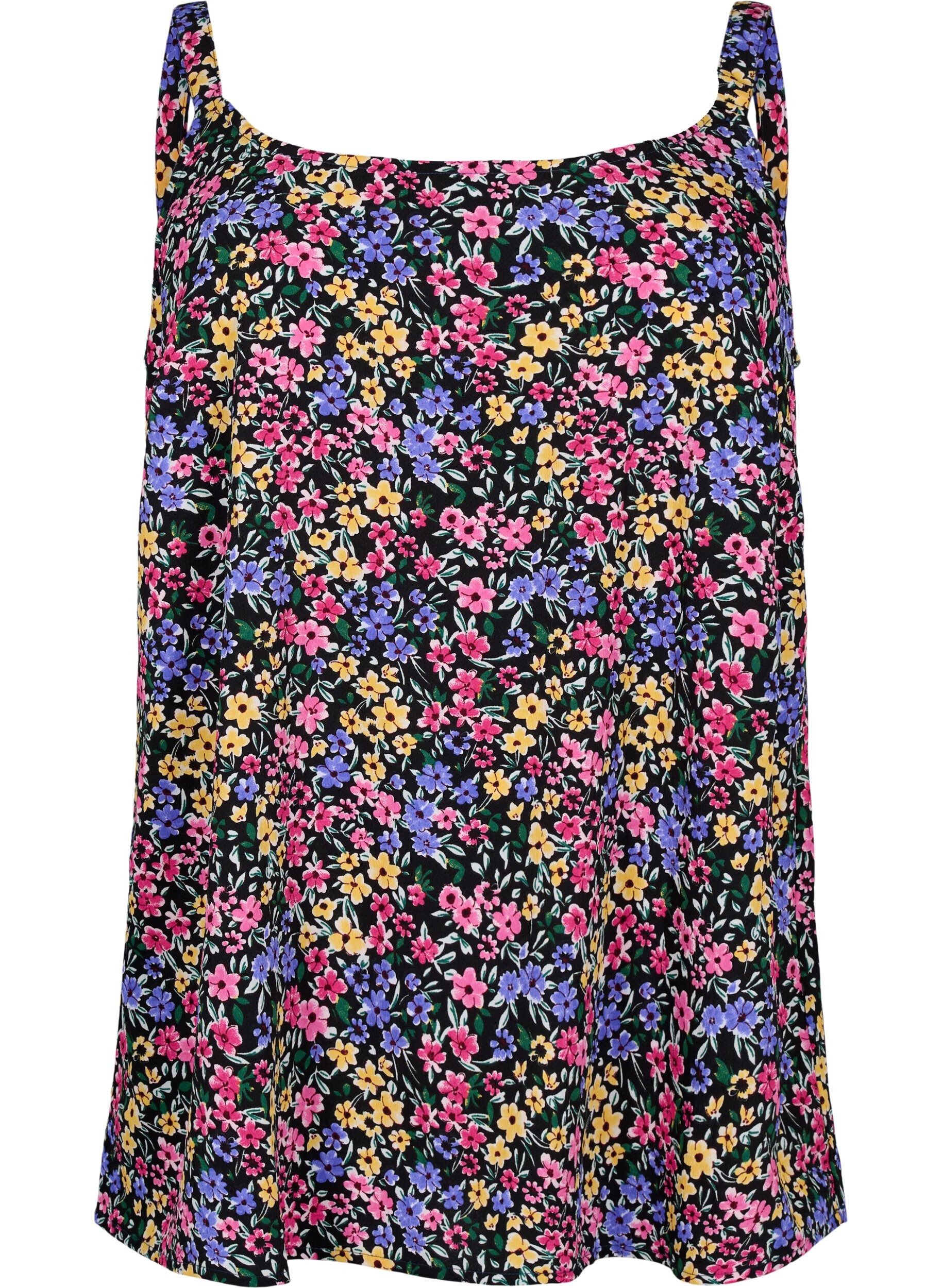 Zizzi FLASH - Top med print, Multi Flower, Packshot image number 0