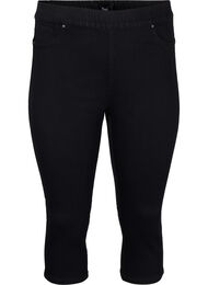 Denim knickers med elastisk talje, Sort