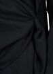 Langærmet bluse i viskose med wrap-look, Black, Packshot image number 3
