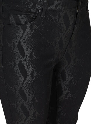 Slim fit bukser med print, Black Snake , Packshot image number 2