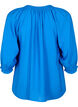 A-shape viskosebluse med 3/4 ærmer, Strong Blue, Packshot image number 1
