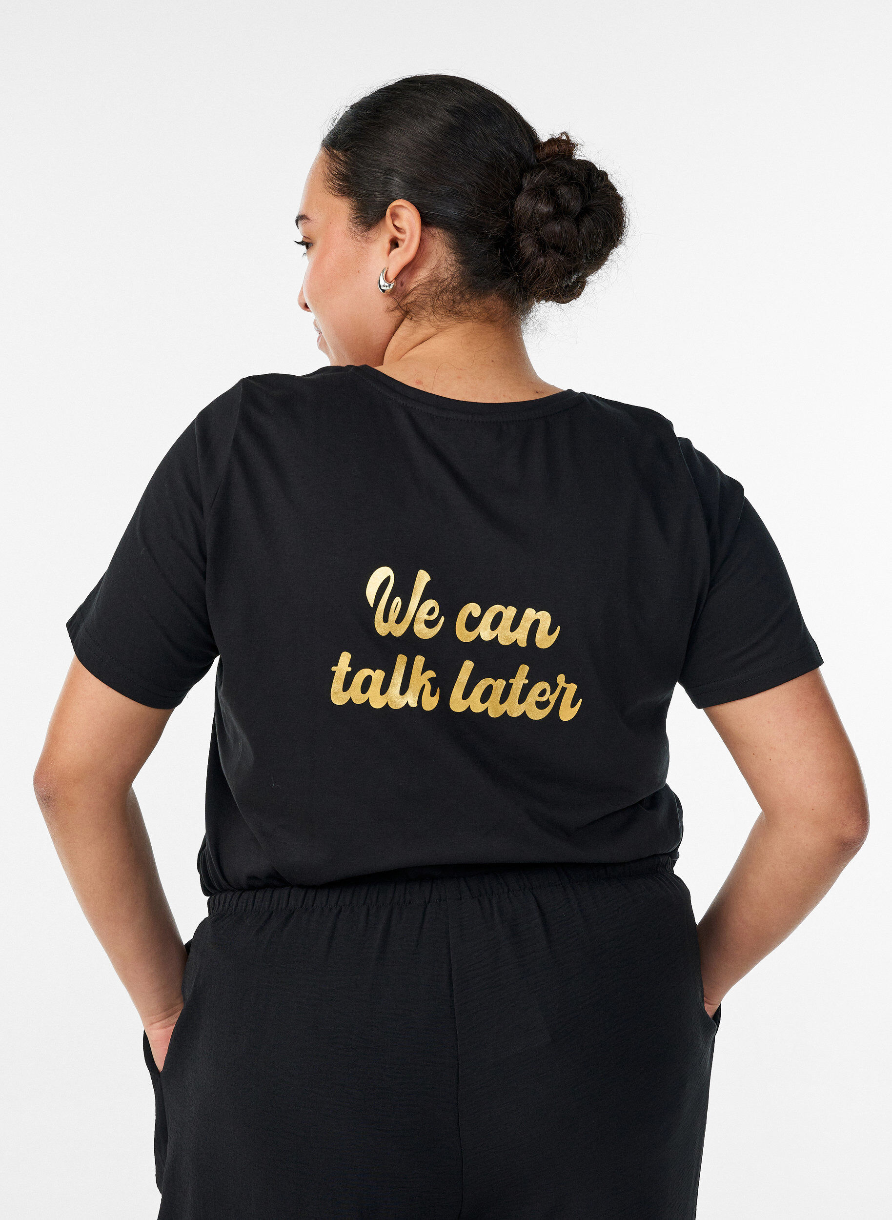 ZizziT-shirt med motiv, Sort, Model image number 2