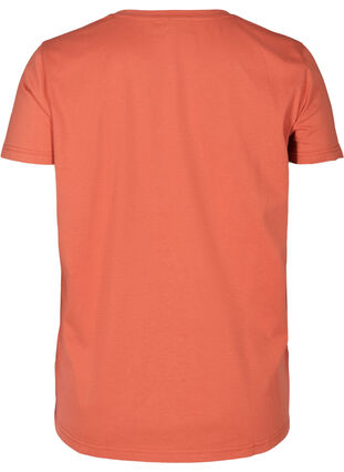 Kortærmet t-shirt med printdetaljer, Faded Rose, Packshot image number 1