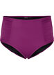 Højtaljet bikini trusse med draperinger, Dark Purple, Packshot image number 0