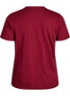 Basis t-shirt i bomuld med rund hals, M&oslash;rk Bordeaux, Packshot image number 1
