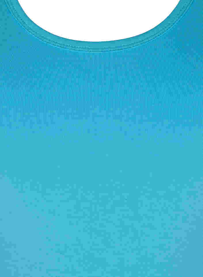 Ensfarvet basis top, River Blue, Packshot image number 2