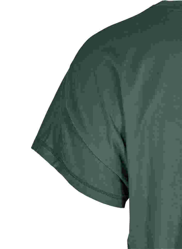 Ensfarvet trænings t-shirt, Green Gables, Packshot image number 3