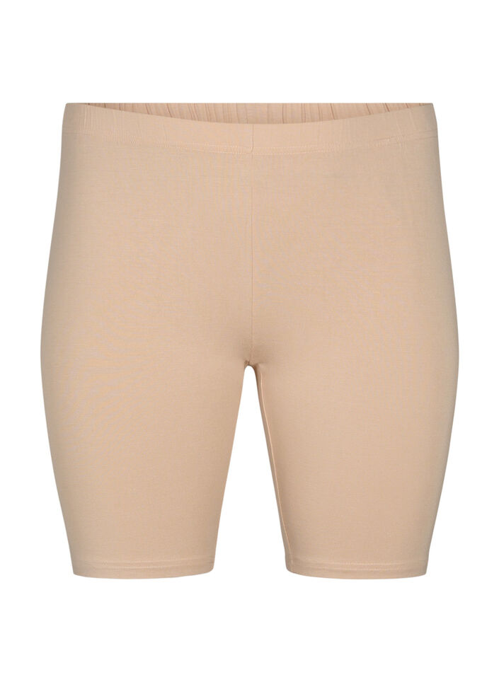 2-pak cykelshorts i viskose, Beige, Packshot image number 2