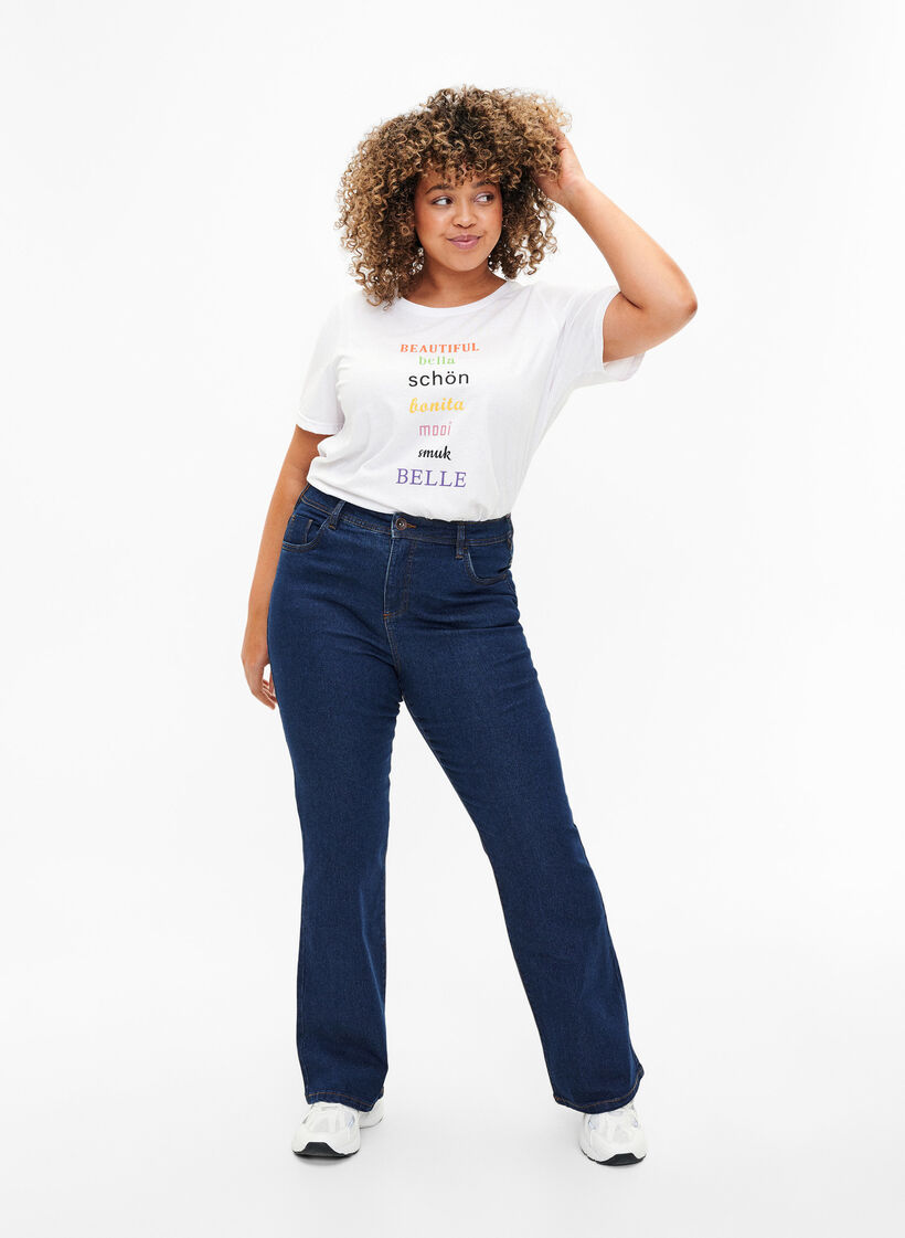 FLASH - T-shirt med motiv, Bright White, Model image number 2