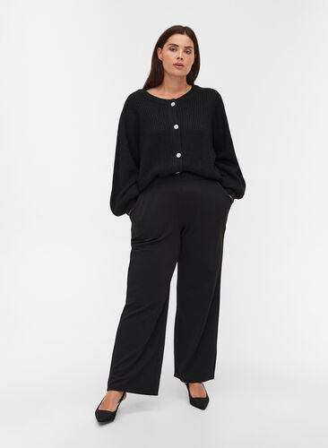 Løse bukser med lommer, Black, Model image number 0