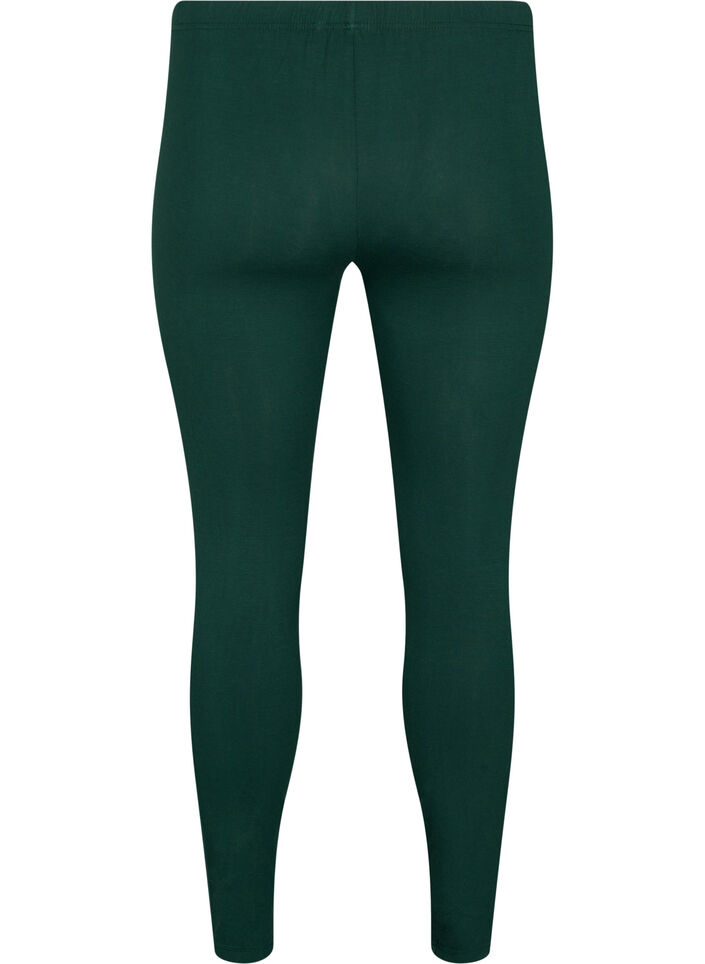 Basis leggings i viskose, Gr&oslash;n, Packshot image number 1