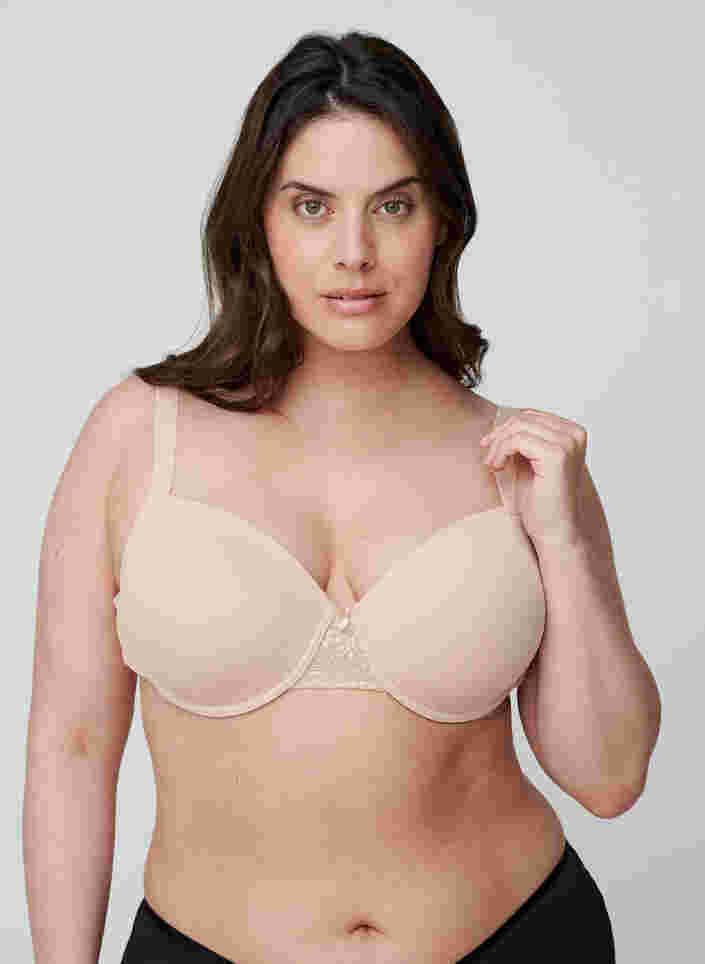 Alma bh med mesh ryg, Nude, Model image number 0