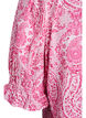 Viskosebluse med paisleyprint og firkantet udsk&aelig;ring, Lyser&oslash;d, Packshot image number 3