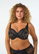 Formst&oslash;bt bh med b&oslash;jle og blomsterblonde, Sort, Model image number 0