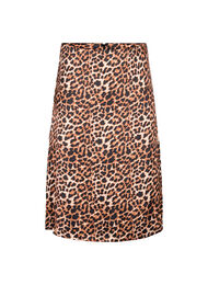 Leoprintet nederdel med slids, Leopard AOP, Packshot