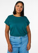 Kort&aelig;rmet t-shirt i bomuldsblanding, Gr&oslash;n, Model image number 0
