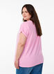 Kort&aelig;rmet t-shirt i bomuldsblanding, Lyser&oslash;d, Model image number 2