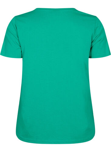 Kortærmet t-shirt med v-udskæring, Simply Green, Packshot image number 1