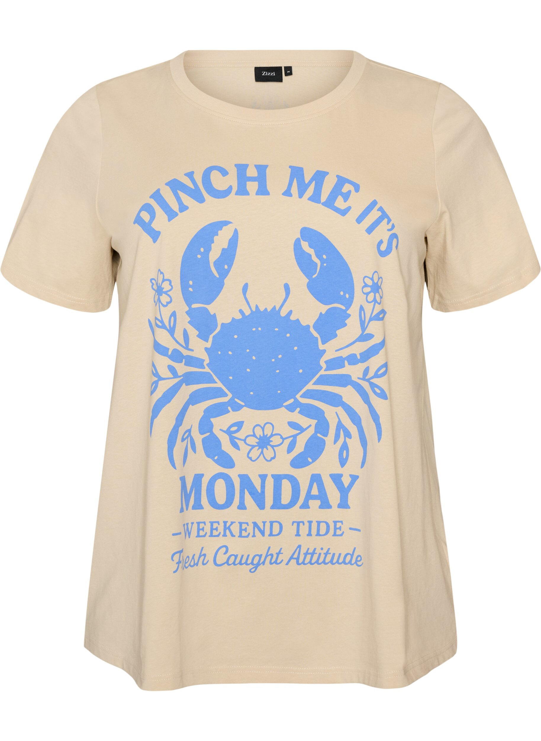T-shirt i bomuld med printmotiv